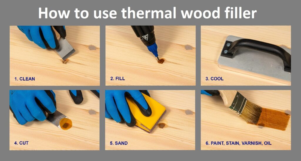 Thermal Wood Filler - Black Brown - Nordfix